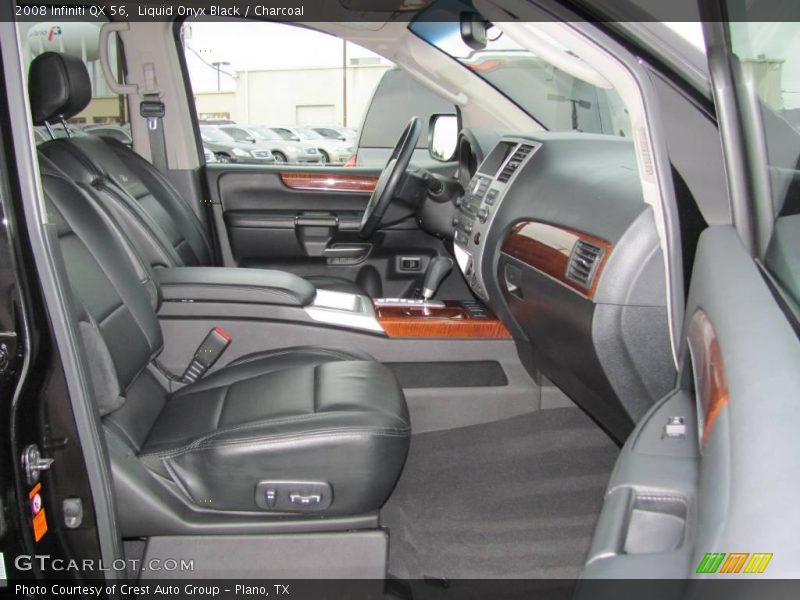 Liquid Onyx Black / Charcoal 2008 Infiniti QX 56