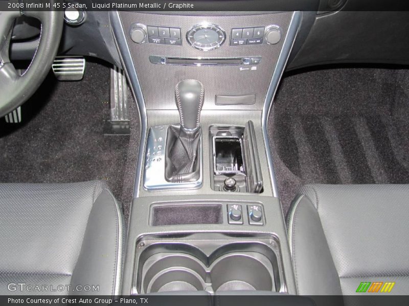 Liquid Platinum Metallic / Graphite 2008 Infiniti M 45 S Sedan