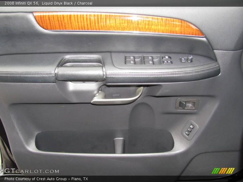Liquid Onyx Black / Charcoal 2008 Infiniti QX 56