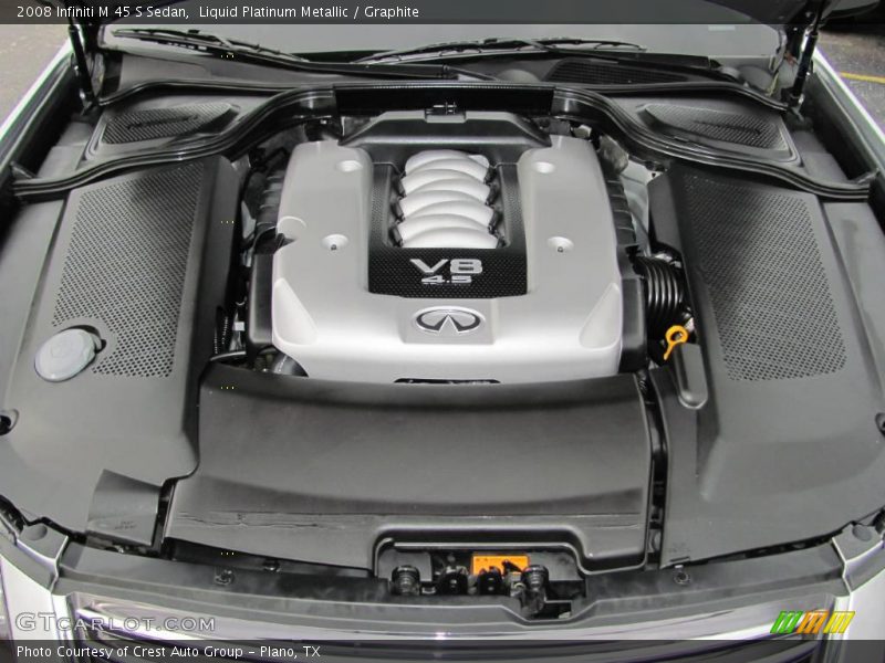 Liquid Platinum Metallic / Graphite 2008 Infiniti M 45 S Sedan