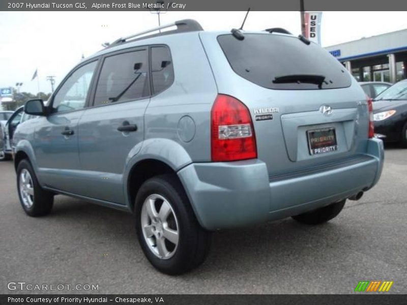 Alpine Frost Blue Metallic / Gray 2007 Hyundai Tucson GLS
