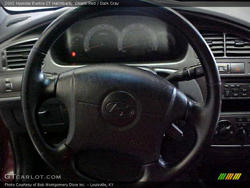 Chianti Red / Dark Gray 2002 Hyundai Elantra GT Hatchback