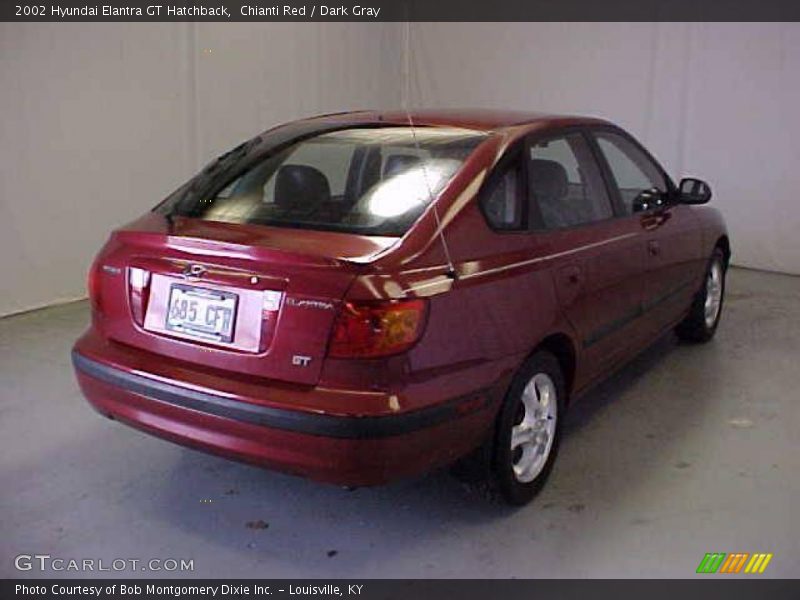 Chianti Red / Dark Gray 2002 Hyundai Elantra GT Hatchback