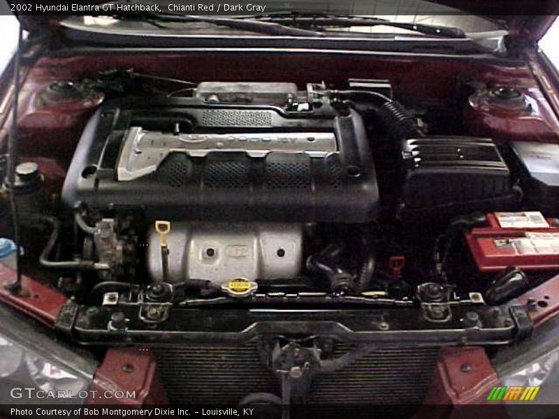 Chianti Red / Dark Gray 2002 Hyundai Elantra GT Hatchback