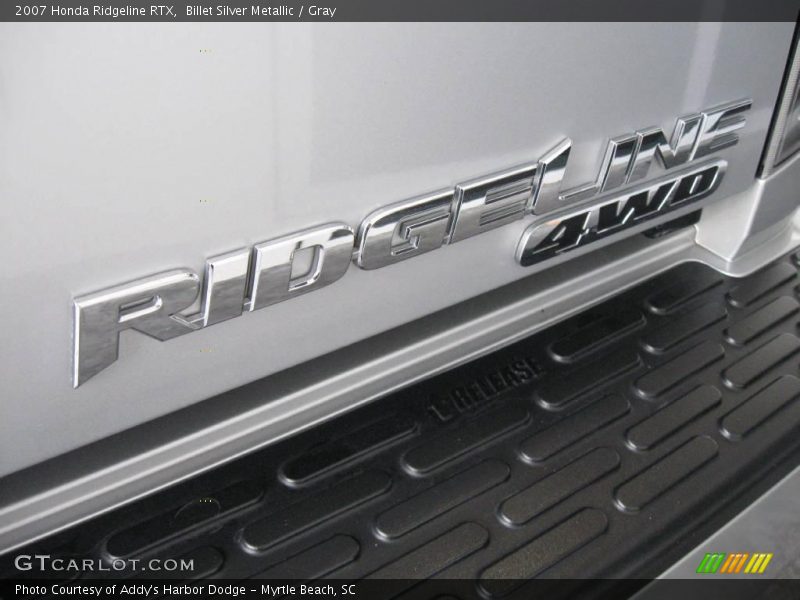 Billet Silver Metallic / Gray 2007 Honda Ridgeline RTX