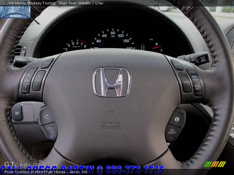 Silver Pearl Metallic / Gray 2009 Honda Odyssey Touring