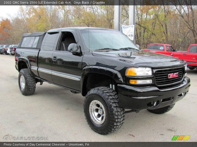 Onyx Black / Graphite 2002 GMC Sierra 1500 SLE Extended Cab 4x4