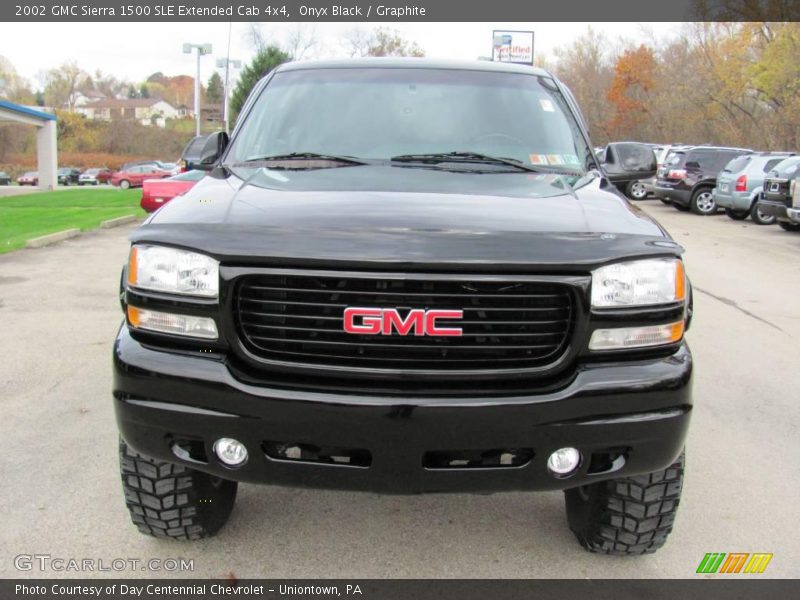 Onyx Black / Graphite 2002 GMC Sierra 1500 SLE Extended Cab 4x4