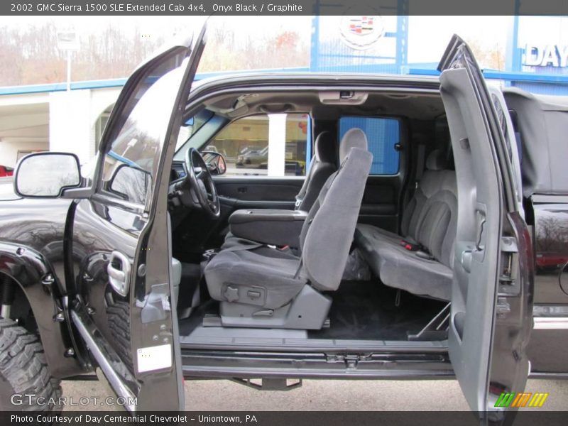 Onyx Black / Graphite 2002 GMC Sierra 1500 SLE Extended Cab 4x4