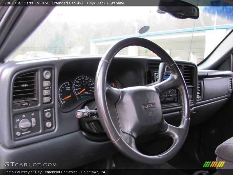 Onyx Black / Graphite 2002 GMC Sierra 1500 SLE Extended Cab 4x4