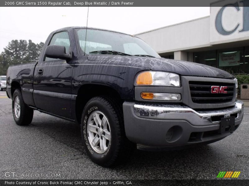Deep Blue Metallic / Dark Pewter 2006 GMC Sierra 1500 Regular Cab