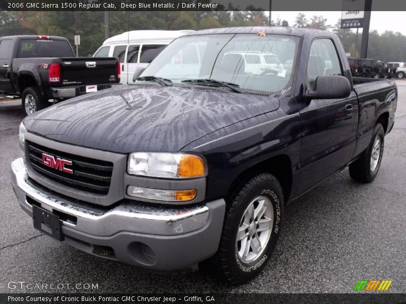 Deep Blue Metallic / Dark Pewter 2006 GMC Sierra 1500 Regular Cab