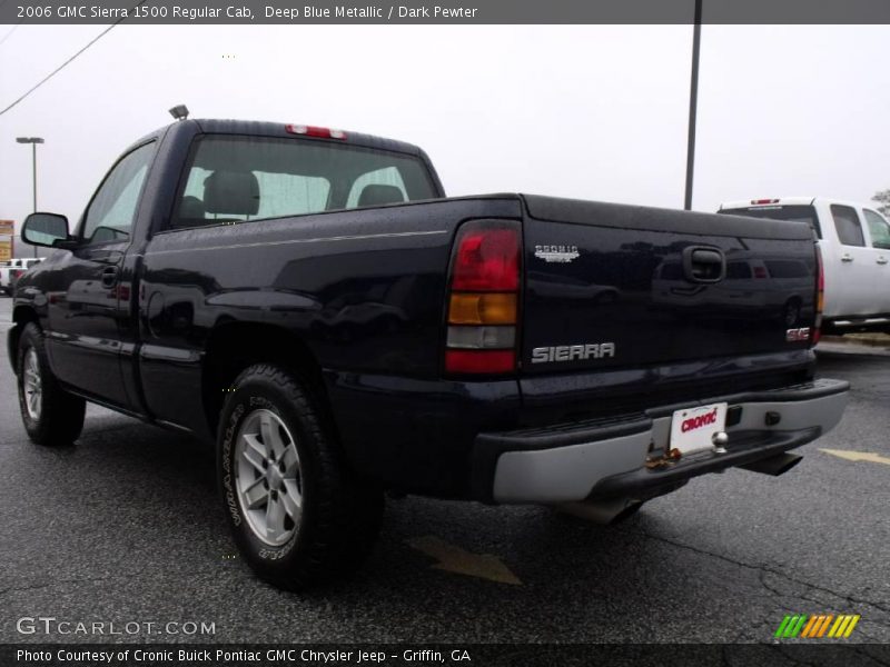 Deep Blue Metallic / Dark Pewter 2006 GMC Sierra 1500 Regular Cab