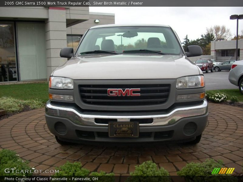 Silver Birch Metallic / Pewter 2005 GMC Sierra 1500 Work Truck Regular Cab