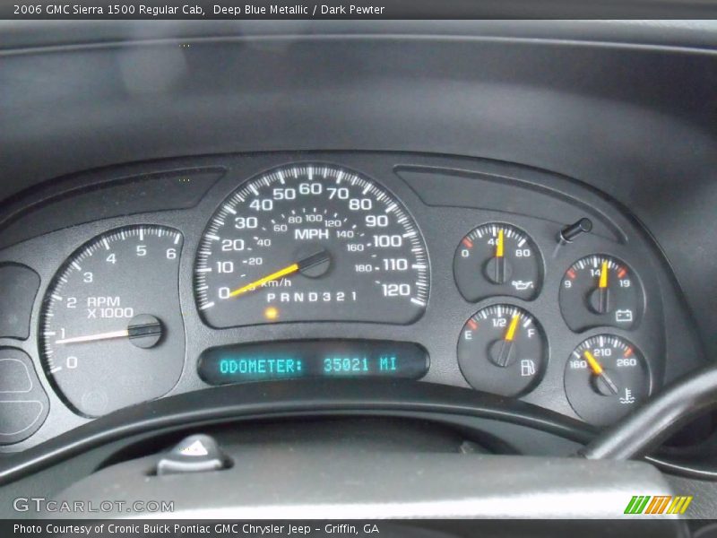 Deep Blue Metallic / Dark Pewter 2006 GMC Sierra 1500 Regular Cab