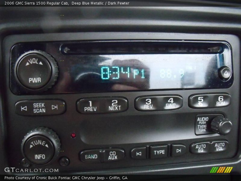 Deep Blue Metallic / Dark Pewter 2006 GMC Sierra 1500 Regular Cab