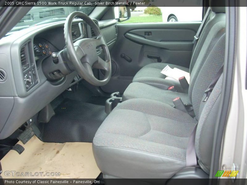 Silver Birch Metallic / Pewter 2005 GMC Sierra 1500 Work Truck Regular Cab