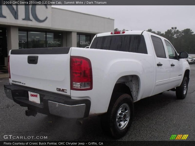 Summit White / Dark Titanium 2009 GMC Sierra 2500HD SLE Crew Cab
