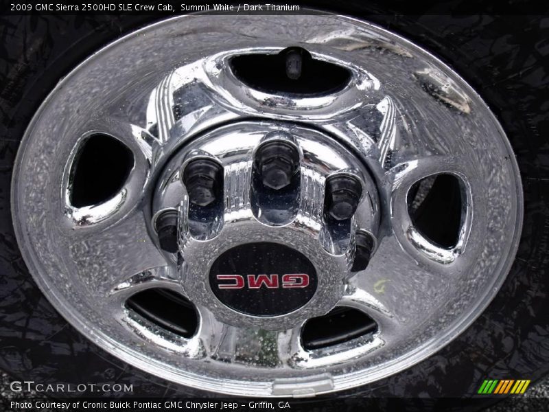 Summit White / Dark Titanium 2009 GMC Sierra 2500HD SLE Crew Cab