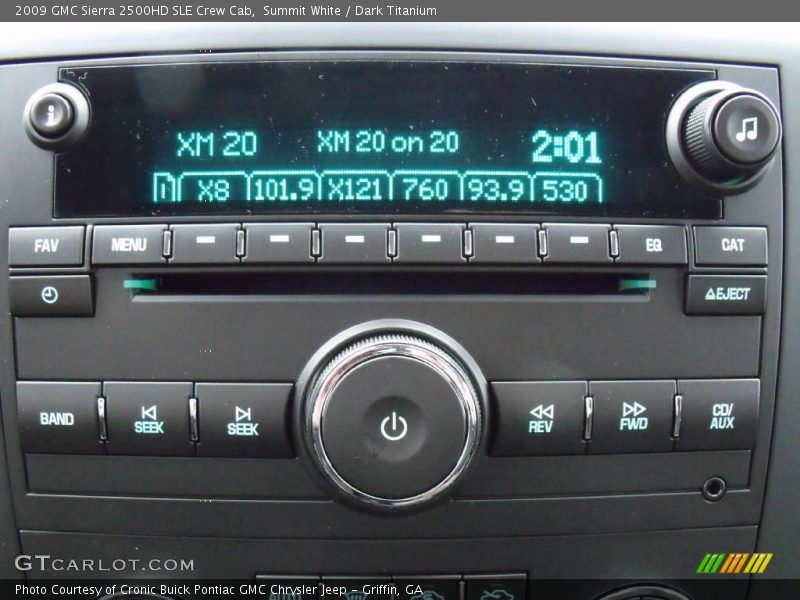 Summit White / Dark Titanium 2009 GMC Sierra 2500HD SLE Crew Cab