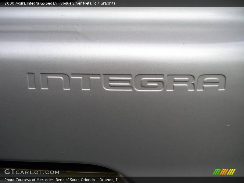 Vogue Silver Metallic / Graphite 2000 Acura Integra GS Sedan