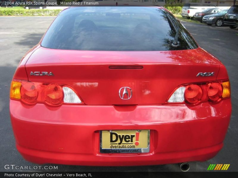 Milano Red / Titanium 2004 Acura RSX Sports Coupe