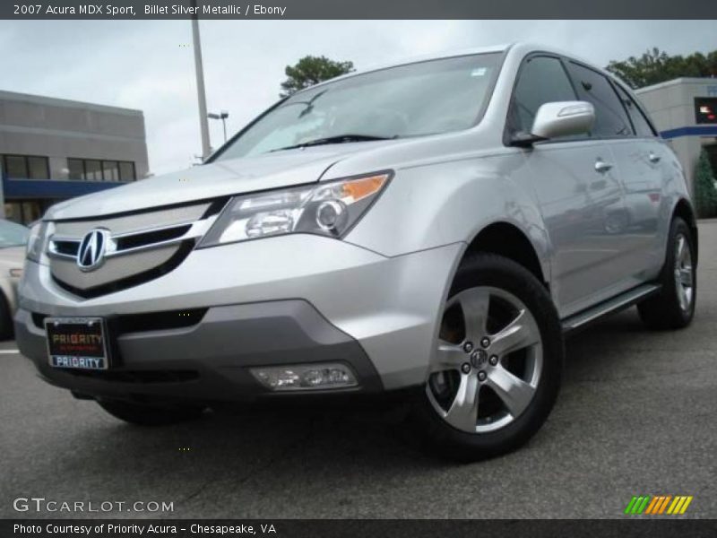 Billet Silver Metallic / Ebony 2007 Acura MDX Sport