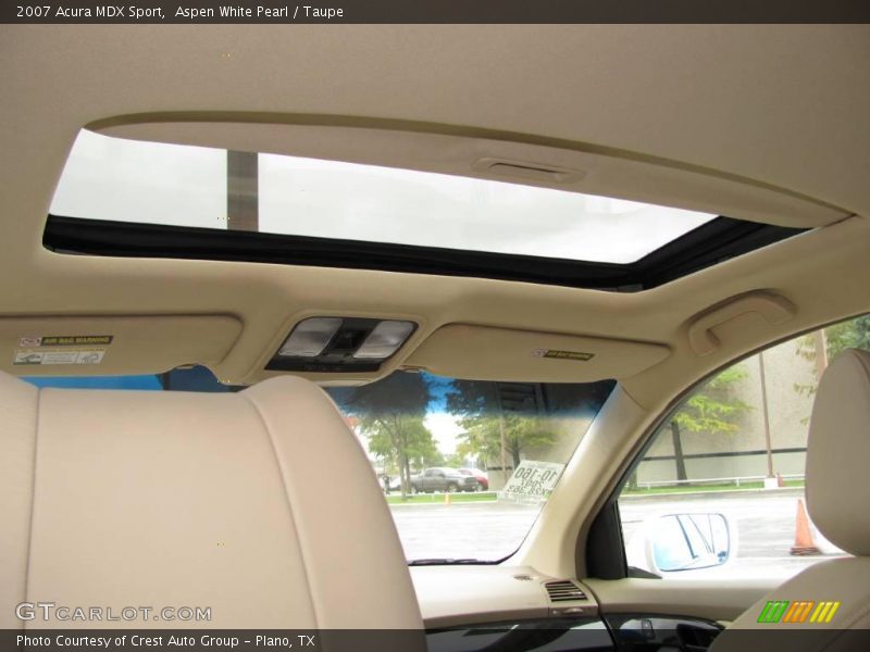 Aspen White Pearl / Taupe 2007 Acura MDX Sport