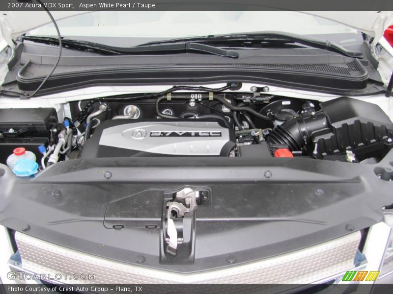 Aspen White Pearl / Taupe 2007 Acura MDX Sport