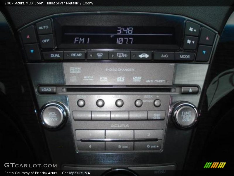 Billet Silver Metallic / Ebony 2007 Acura MDX Sport