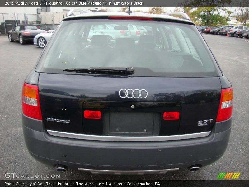 Cobalt Blue Metallic / Platinum/Sabre Black 2005 Audi Allroad 2.7T quattro