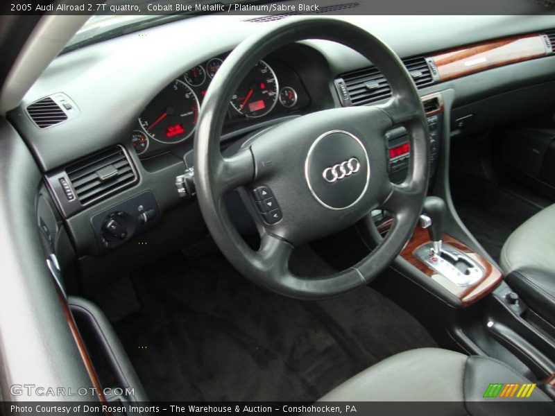 Cobalt Blue Metallic / Platinum/Sabre Black 2005 Audi Allroad 2.7T quattro