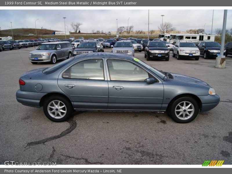 Medium Steel Blue Metallic / Midnight Blue SVT Leather 1999 Ford Contour SE