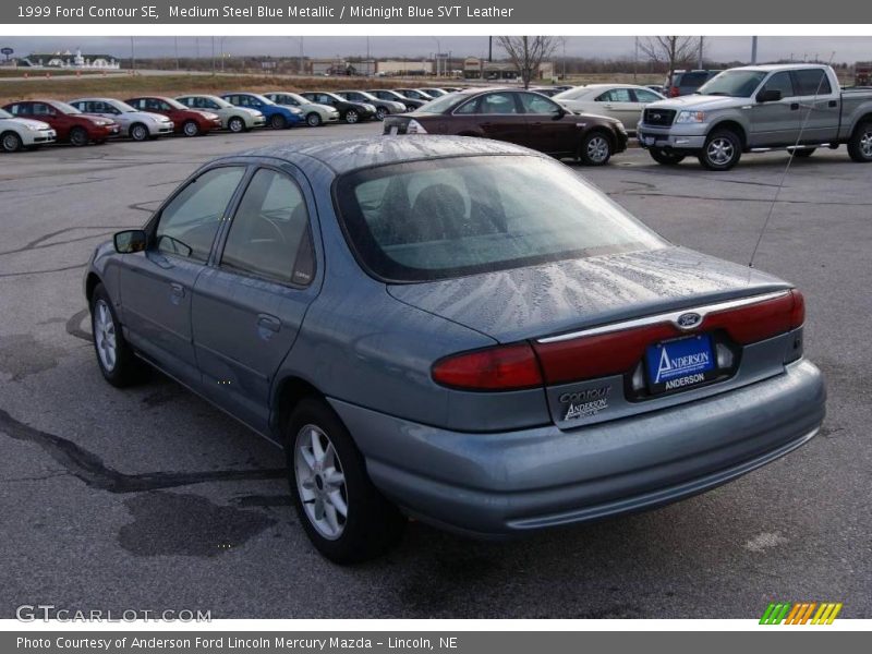 Medium Steel Blue Metallic / Midnight Blue SVT Leather 1999 Ford Contour SE