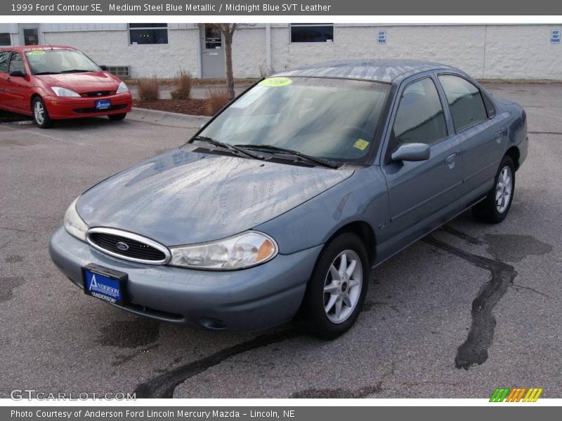 Medium Steel Blue Metallic / Midnight Blue SVT Leather 1999 Ford Contour SE
