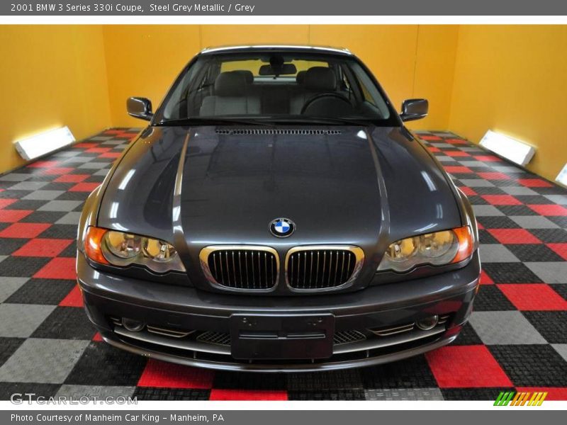 Steel Grey Metallic / Grey 2001 BMW 3 Series 330i Coupe