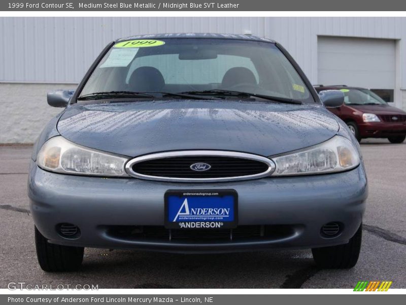 Medium Steel Blue Metallic / Midnight Blue SVT Leather 1999 Ford Contour SE