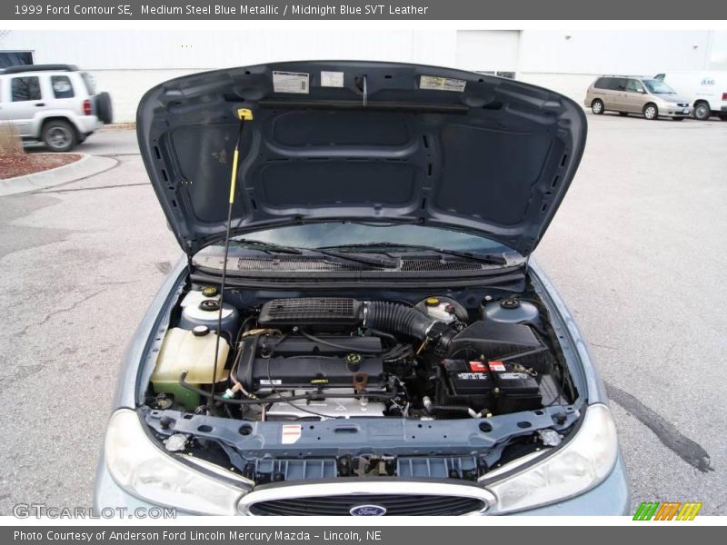 Medium Steel Blue Metallic / Midnight Blue SVT Leather 1999 Ford Contour SE
