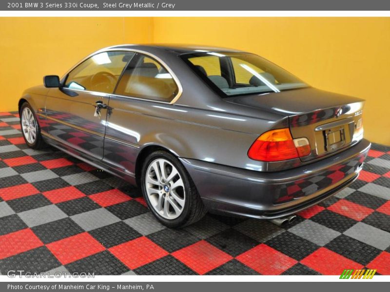 Steel Grey Metallic / Grey 2001 BMW 3 Series 330i Coupe
