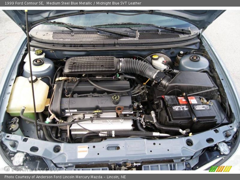 Medium Steel Blue Metallic / Midnight Blue SVT Leather 1999 Ford Contour SE