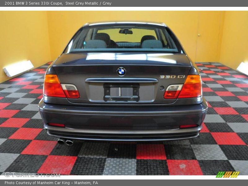 Steel Grey Metallic / Grey 2001 BMW 3 Series 330i Coupe