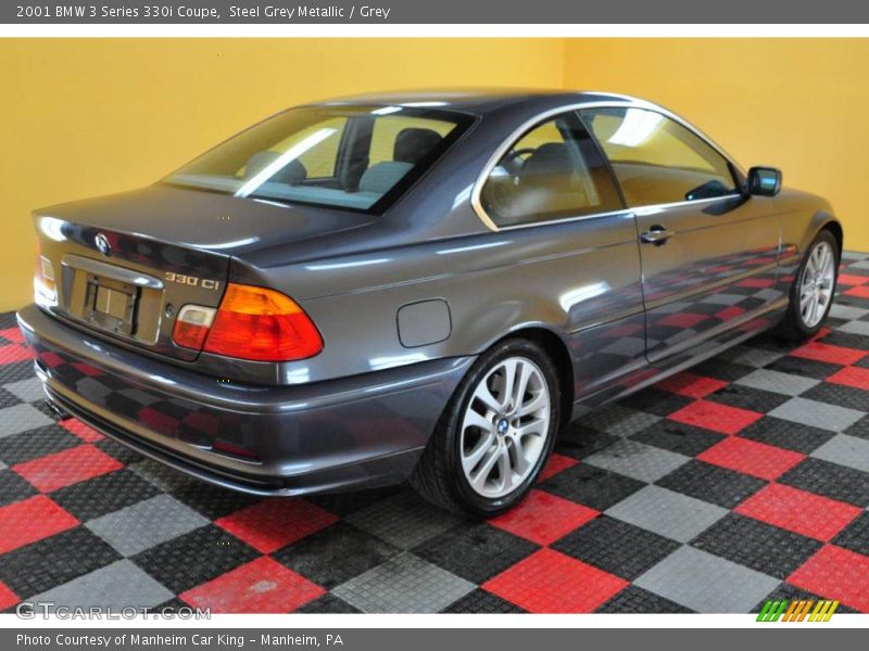 Steel Grey Metallic / Grey 2001 BMW 3 Series 330i Coupe