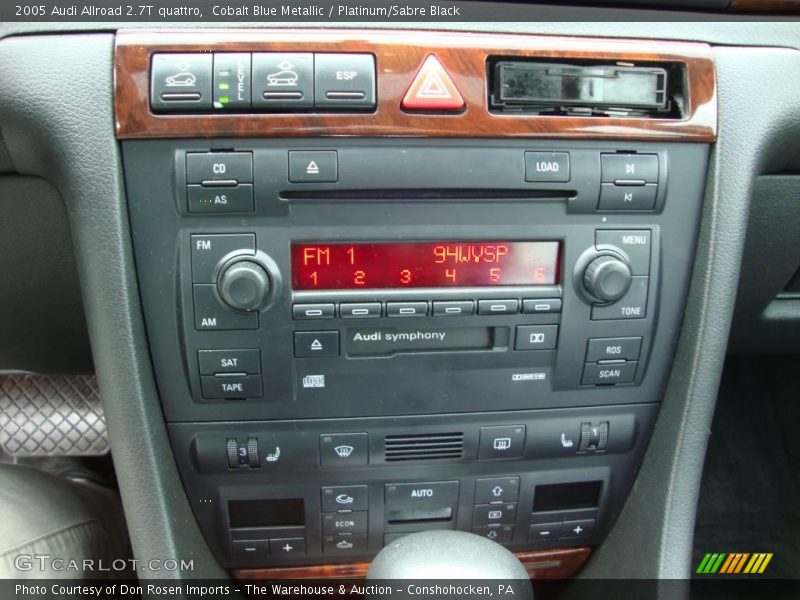 Cobalt Blue Metallic / Platinum/Sabre Black 2005 Audi Allroad 2.7T quattro