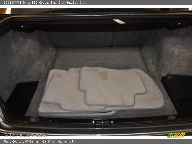 Steel Grey Metallic / Grey 2001 BMW 3 Series 330i Coupe