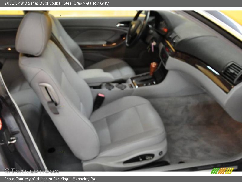 Steel Grey Metallic / Grey 2001 BMW 3 Series 330i Coupe
