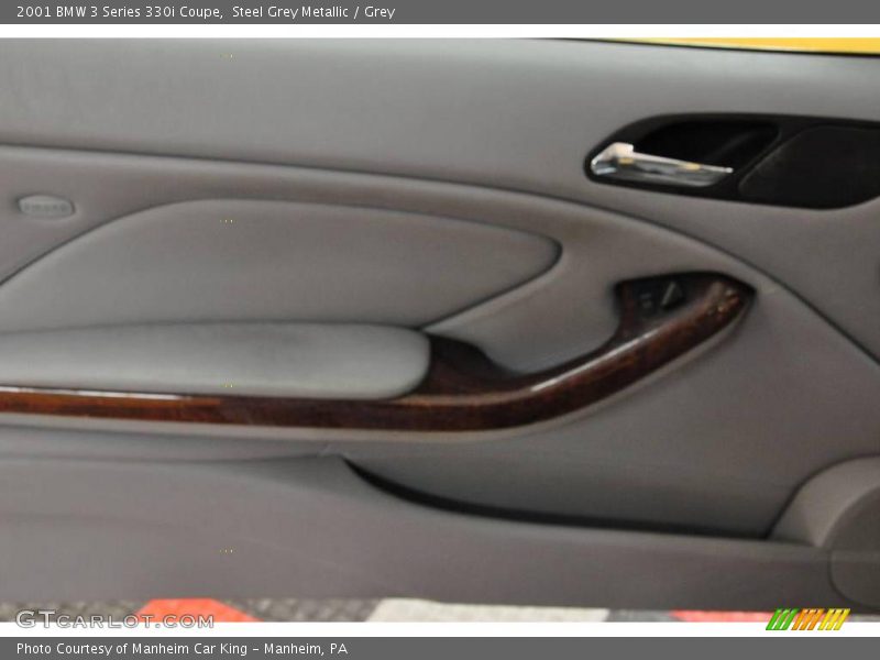 Steel Grey Metallic / Grey 2001 BMW 3 Series 330i Coupe