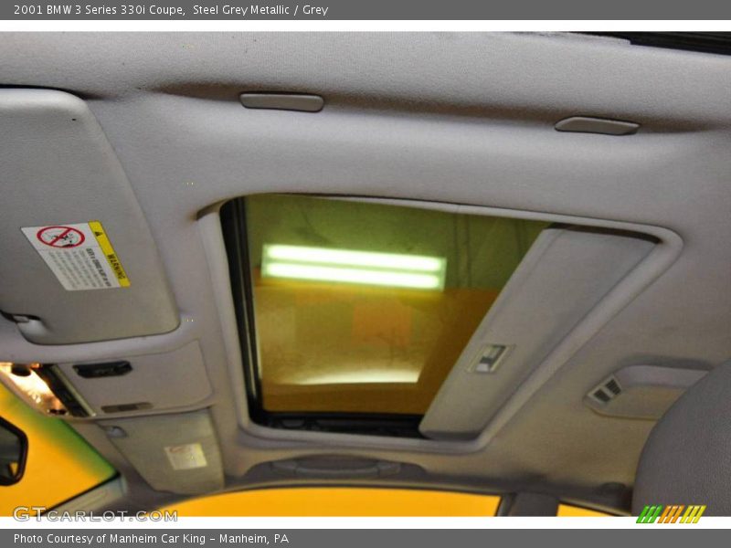 Steel Grey Metallic / Grey 2001 BMW 3 Series 330i Coupe