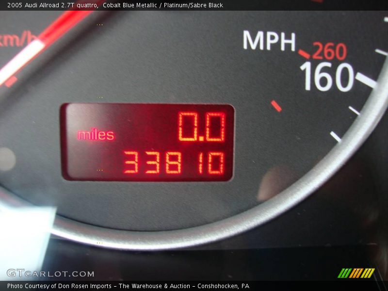 Cobalt Blue Metallic / Platinum/Sabre Black 2005 Audi Allroad 2.7T quattro