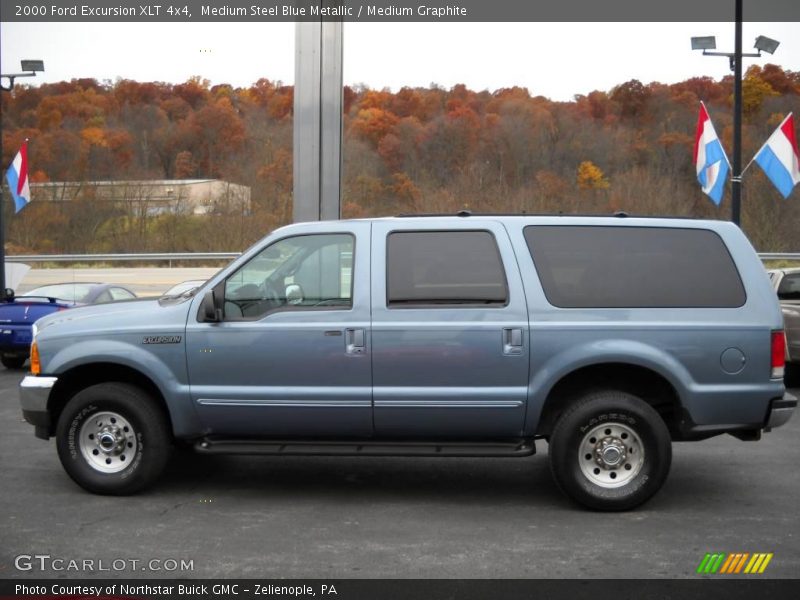 Medium Steel Blue Metallic / Medium Graphite 2000 Ford Excursion XLT 4x4