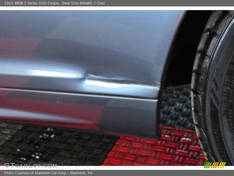 Steel Grey Metallic / Grey 2001 BMW 3 Series 330i Coupe